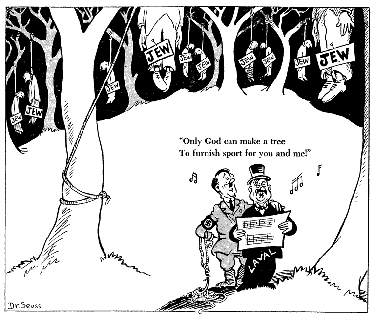 Dr Seuss World War II Political Cartoon 15