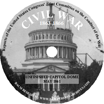 Reports of the United States Congress Joint Committee on the Conduct of the War CD-ROM