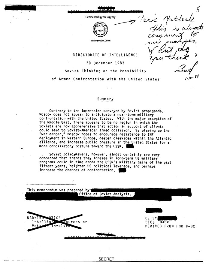 Ronald Reagan Cold War CIA Files 3