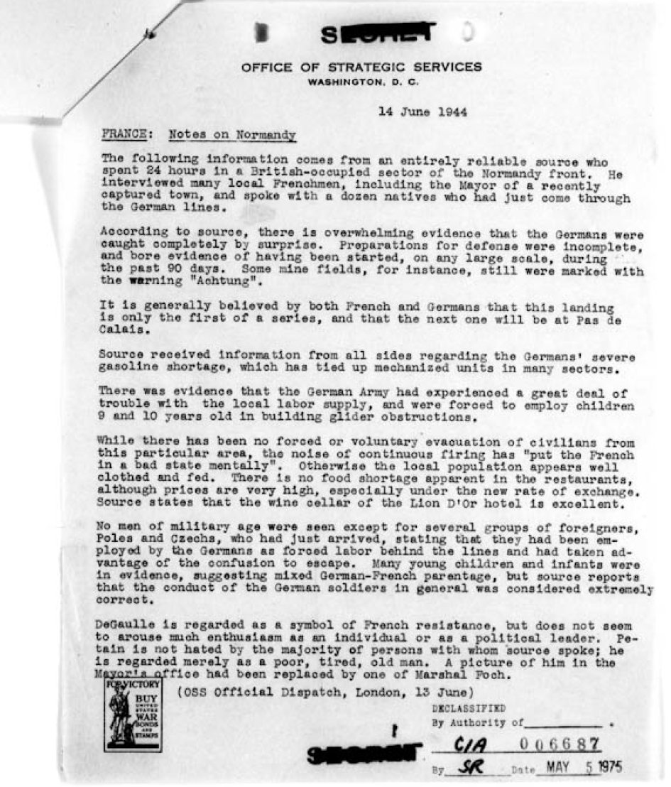 World-War-II-OSS-Numbered-Bulletin-June-14-1944