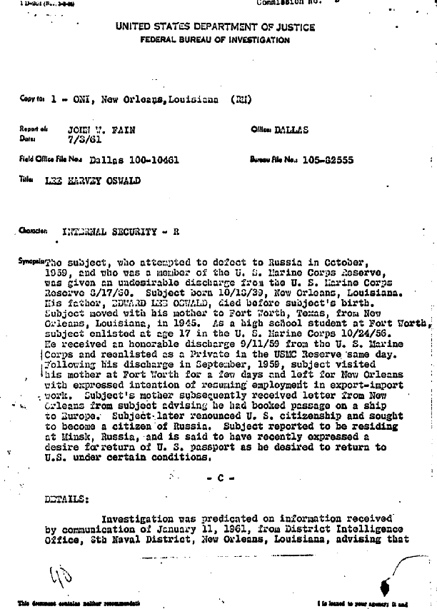 JFK-Assassination-FBI-Report-1
