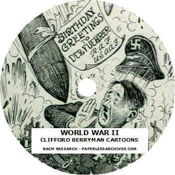 World War II Clifford Berryman Political Cartoons